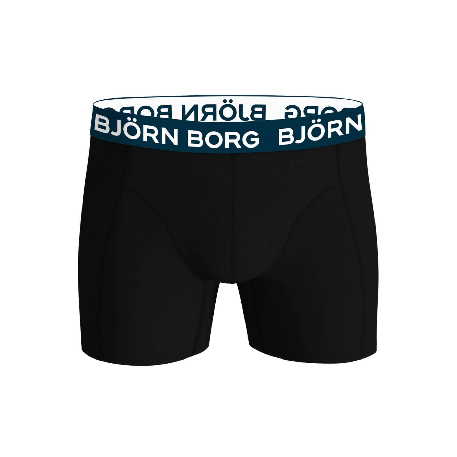 Björn Borg 2-Pack Cotton Stretch Men's Boxers - Black, Blue Print