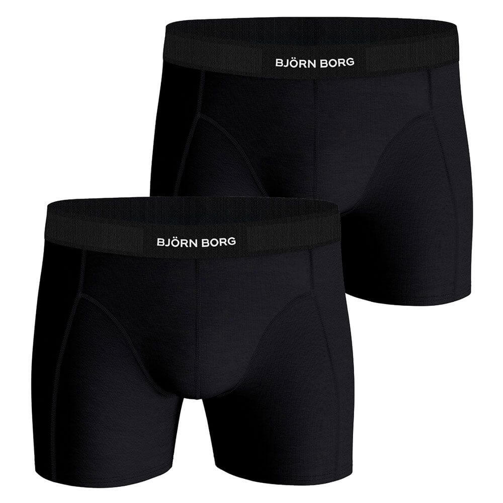 Bjorn Borg Lyocell 2 Pack Trunks - Black Boxershort