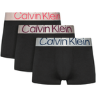 Calvin Klein 3 Pack Steel Micro Boxer Low Rise Trunks - Black Multi