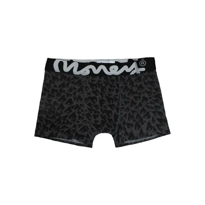 Money Clothing 3 Pack Cotton Stretch Chop Trunks - Black Cheetah