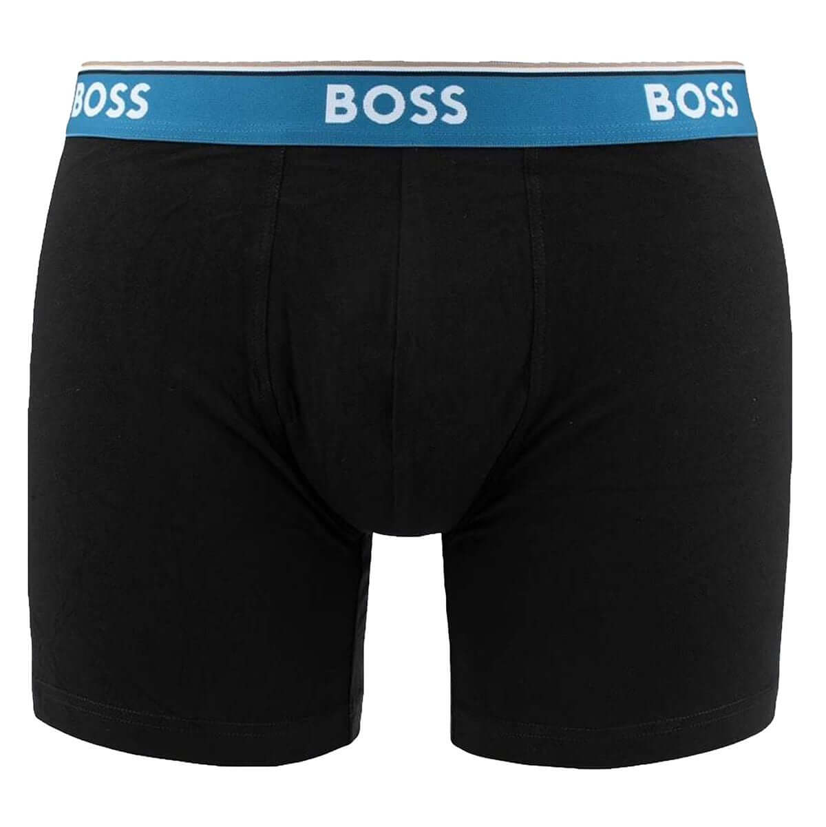 BOSS 3-Pack Stretch Cotton Boxer Briefs – Blue, Black, Print