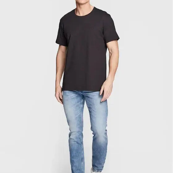 Boss 2 Pack Regular Fit Cotton Crew Neck T-Shirts - Black