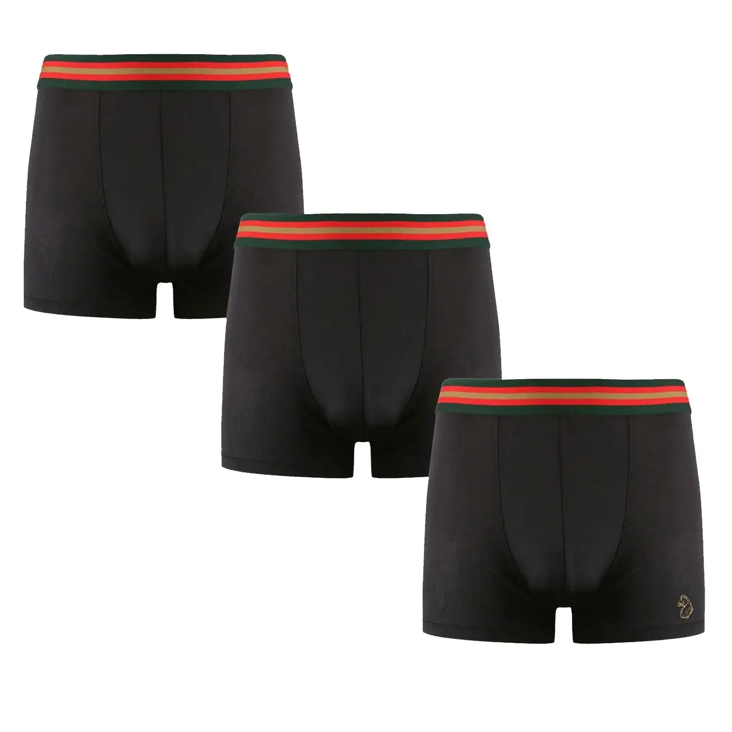 Luke Bronx 3 Pack Bronx Boxers - Black