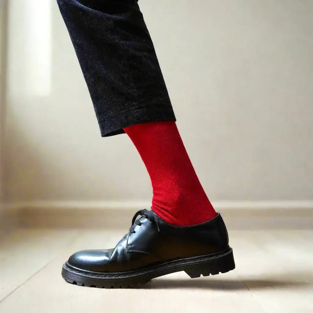 KLUE Merino Wool Socks – Burgundy, 1 Pack | Stylish Warmth & Comfort