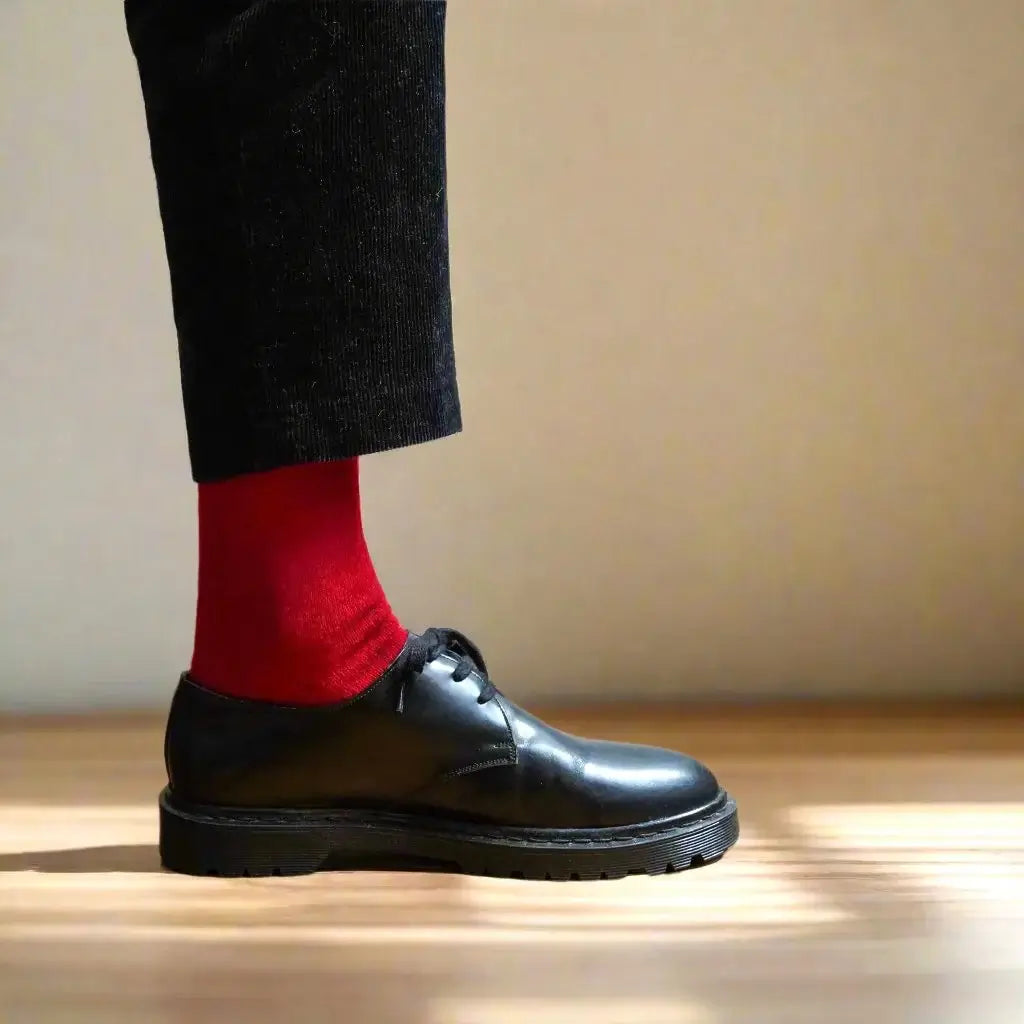 KLUE Merino Wool Socks – Burgundy, 1 Pack | Stylish Warmth & Comfort