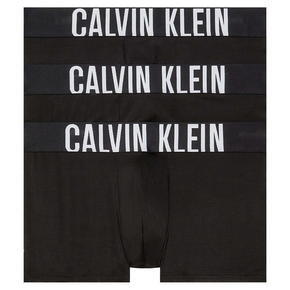 Calvin Klein Underwear 3 Pack Intense Power Microfibre Trunks - Black