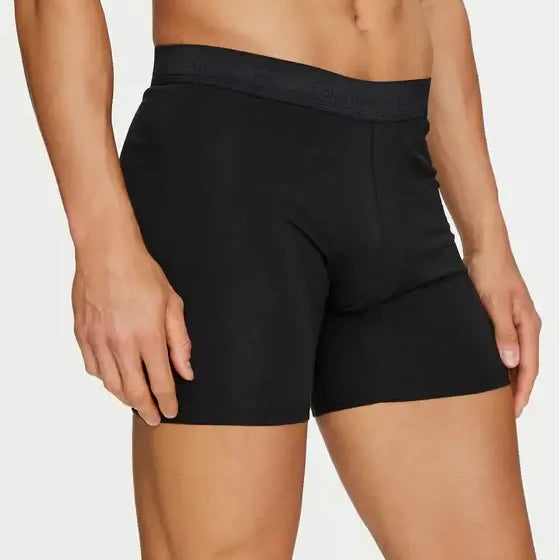 Calvin Klein 3 Pack Boxer Briefs Cotton Stretch - Black, Multi Colour Logo
