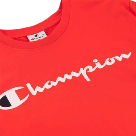 Champion Big Logo Cotton Jersey T-Shirt - Red