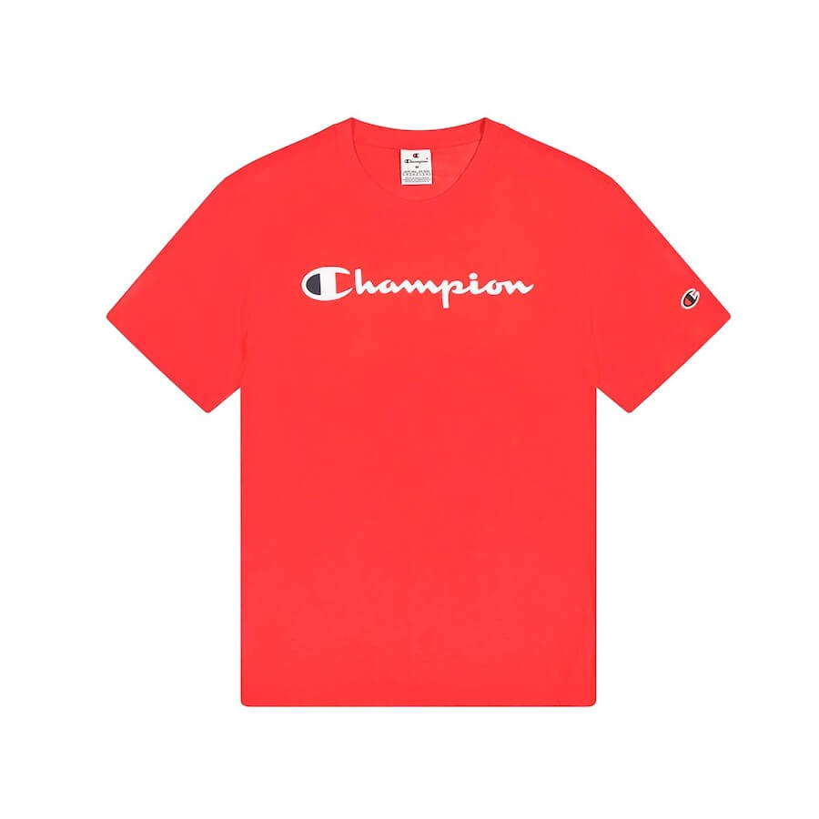 Champion Big Logo Cotton Jersey T-Shirt - Red