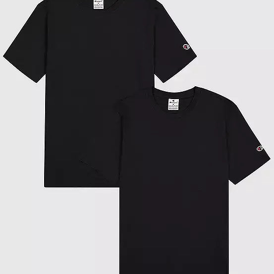 Champion Pack of 2 T-Shirts with Short Sleeves - Black