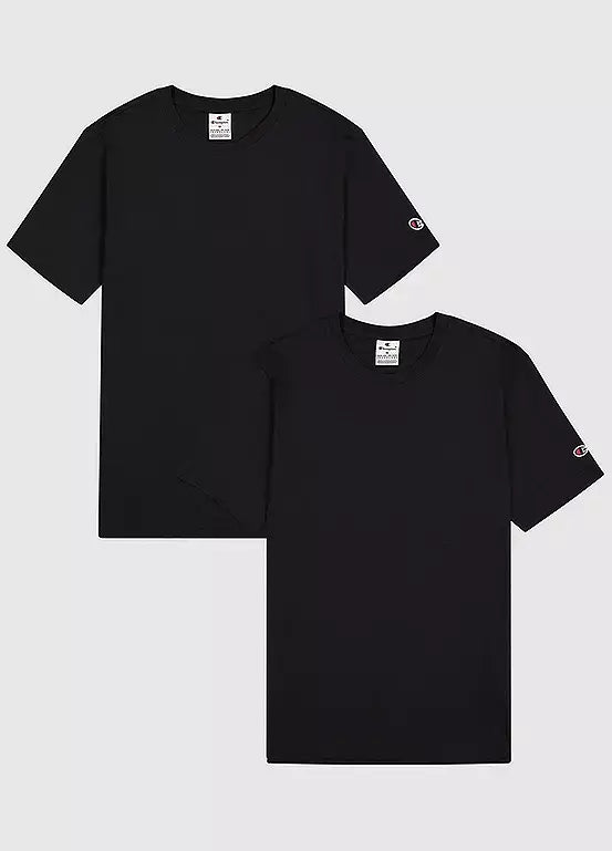 Champion Pack of 2 T-Shirts with Short Sleeves - Black