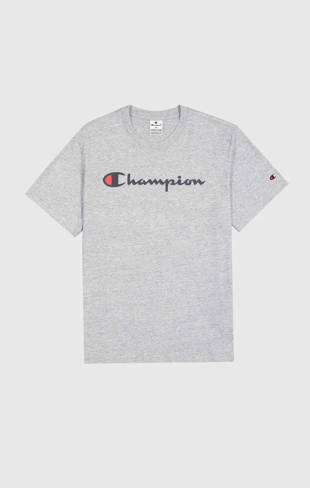 Champion Big Logo Cotton Jersey T-Shirt - Grey