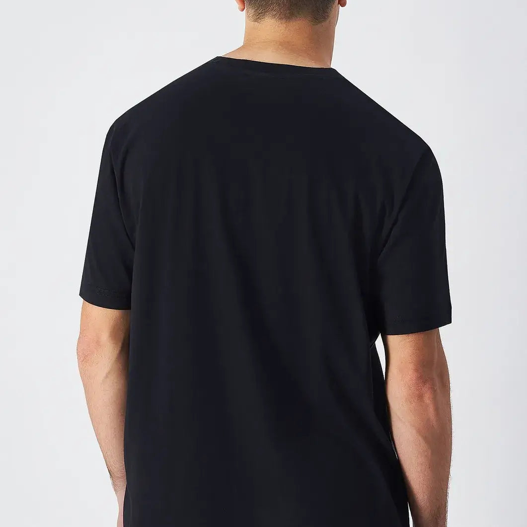 Champion Big Logo Cotton Jersey T-Shirt - Black