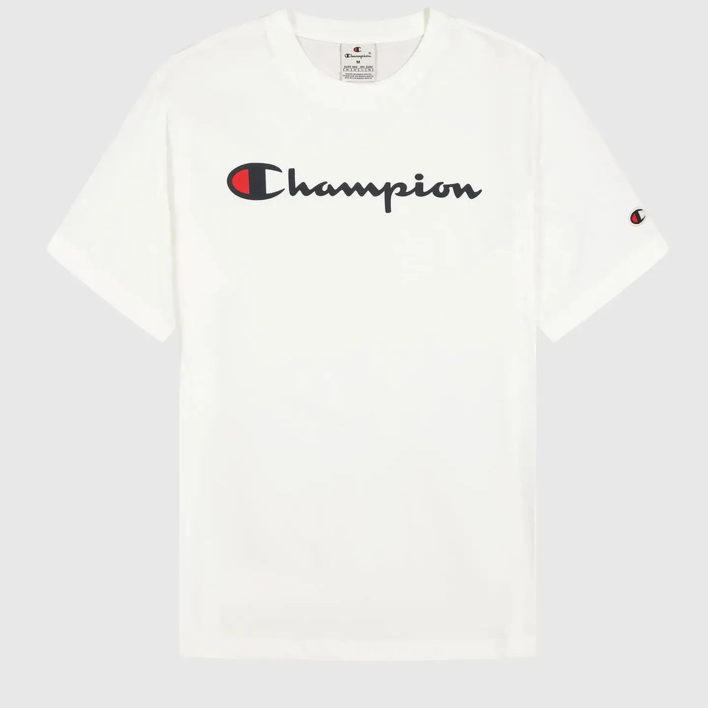Champion Big Logo Cotton Jersey T-Shirt - White