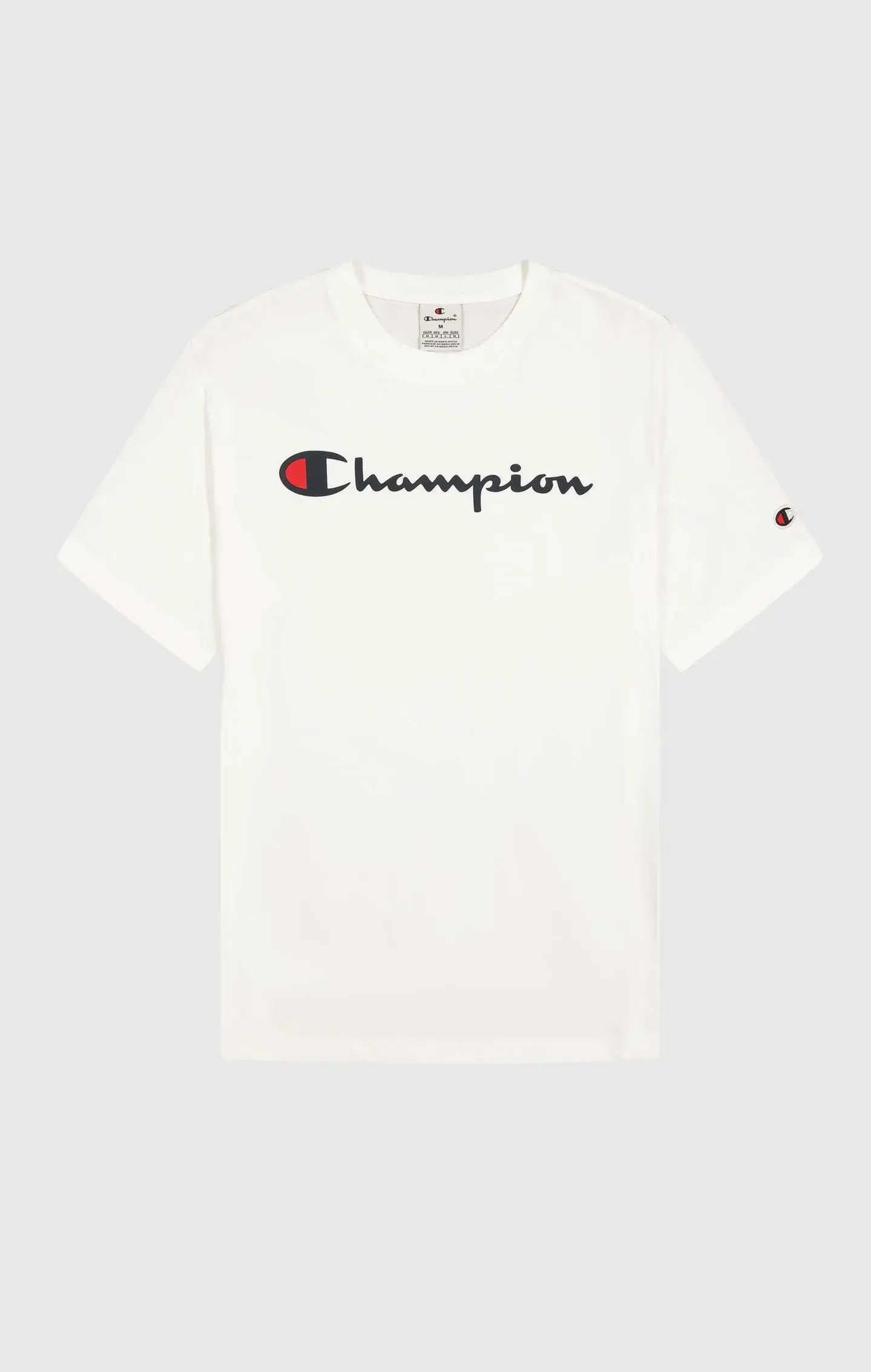 Champion Big Logo Cotton Jersey T-Shirt - White