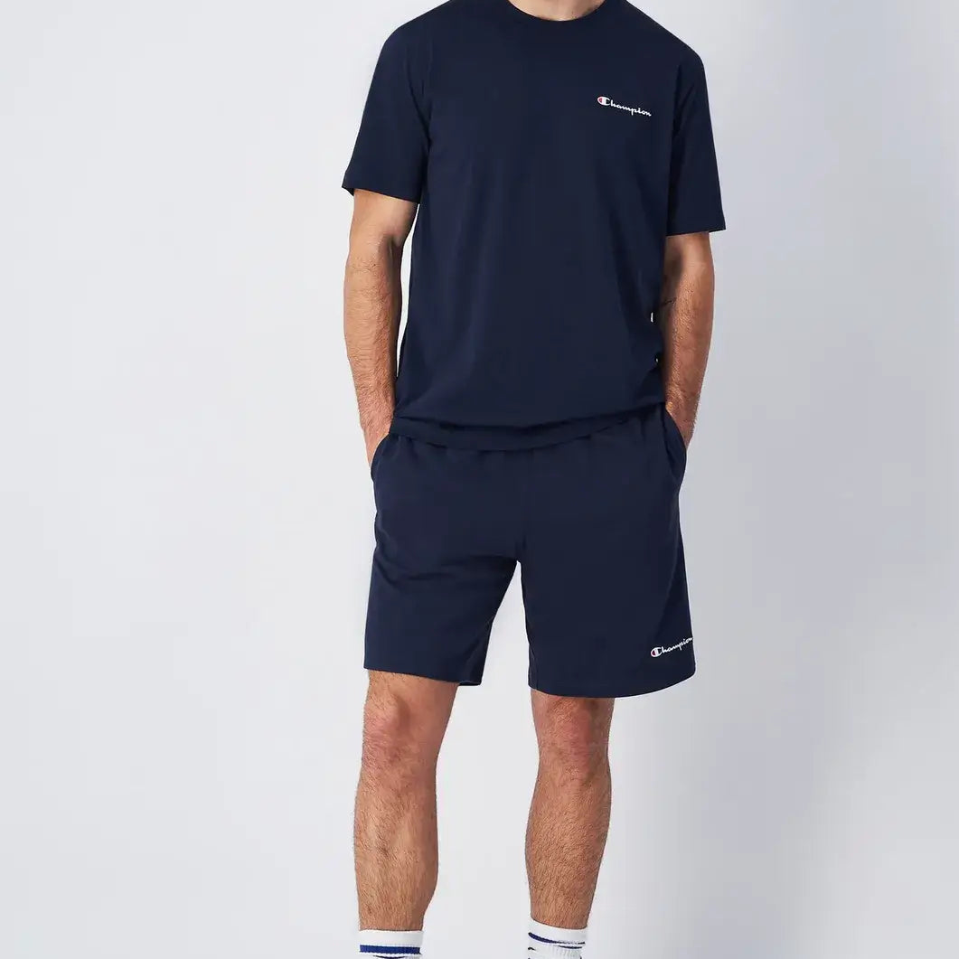 Champion Small Logo Cotton Jersey T-Shirt - Navy