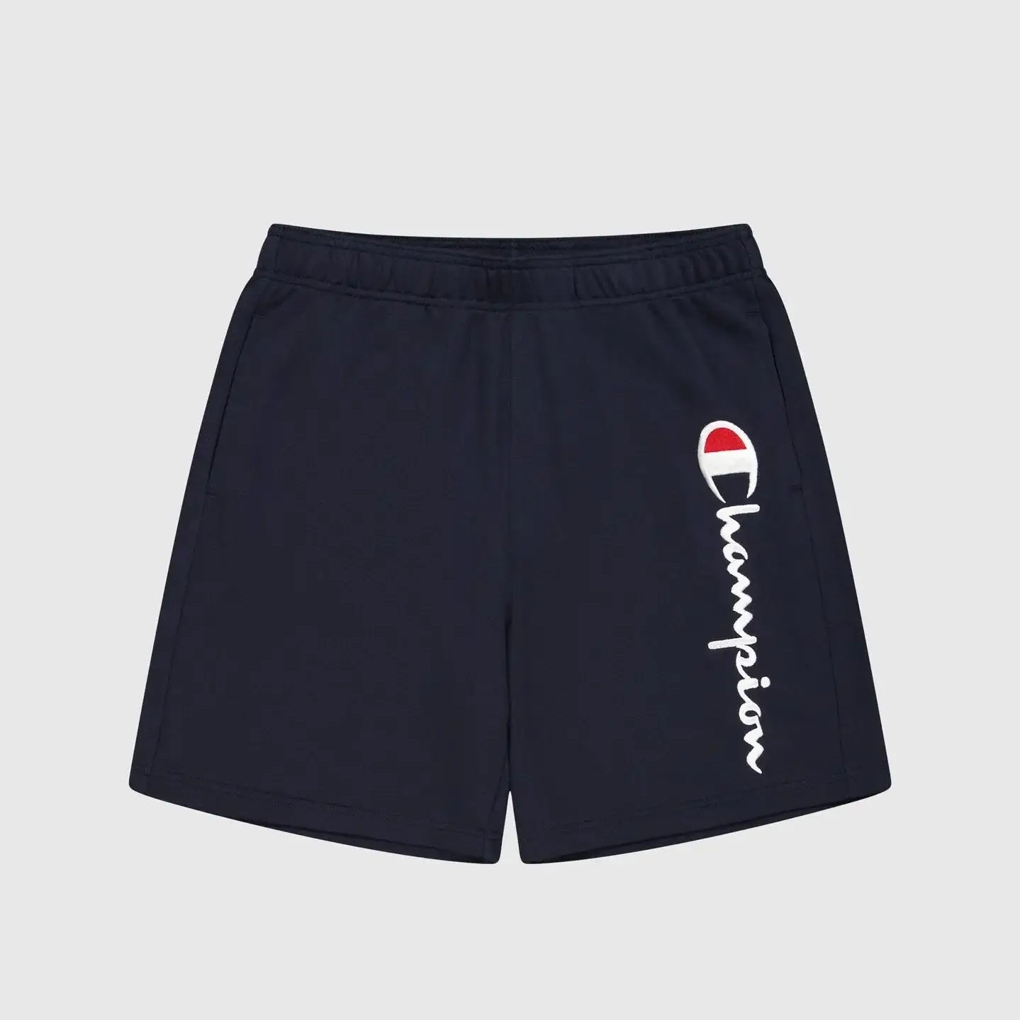Champion Big Logo French Terry Shorts - Navy
