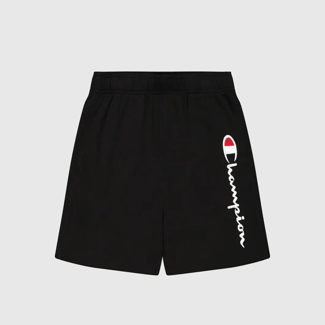 Champion Big Logo French Terry Shorts - Black