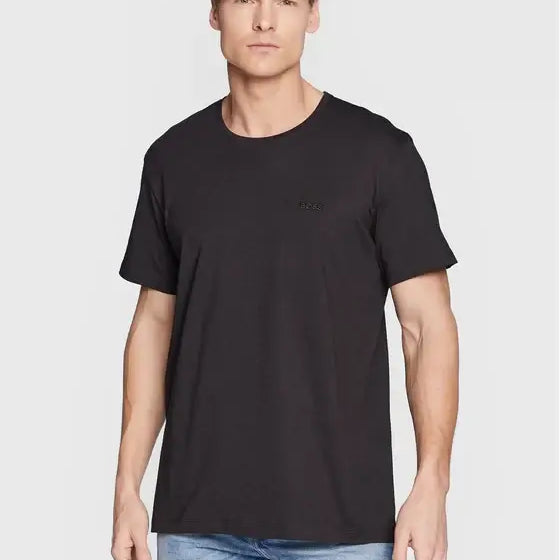 Boss 2 Pack Regular Fit Cotton Crew Neck T-Shirts - Black