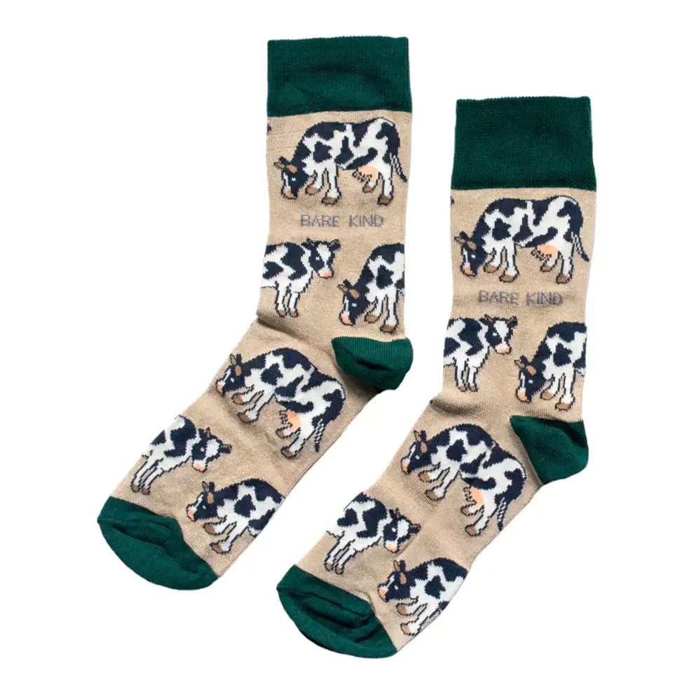 Bare Kind Save The Cows Bamboo Socks | Eco-Friendly Animal Socks UK