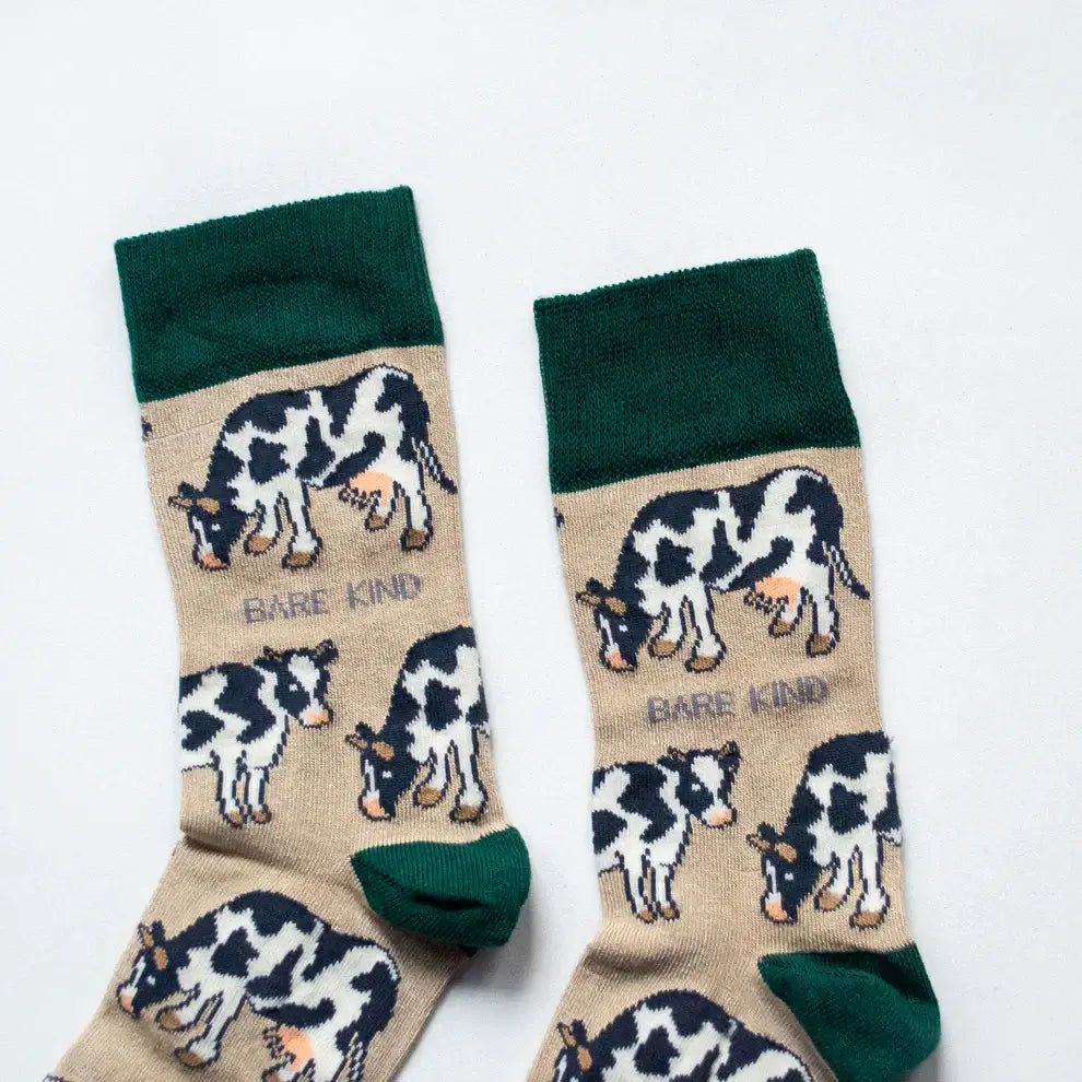 Bare Kind Save The Cows Bamboo Socks | Eco-Friendly Animal Socks UK