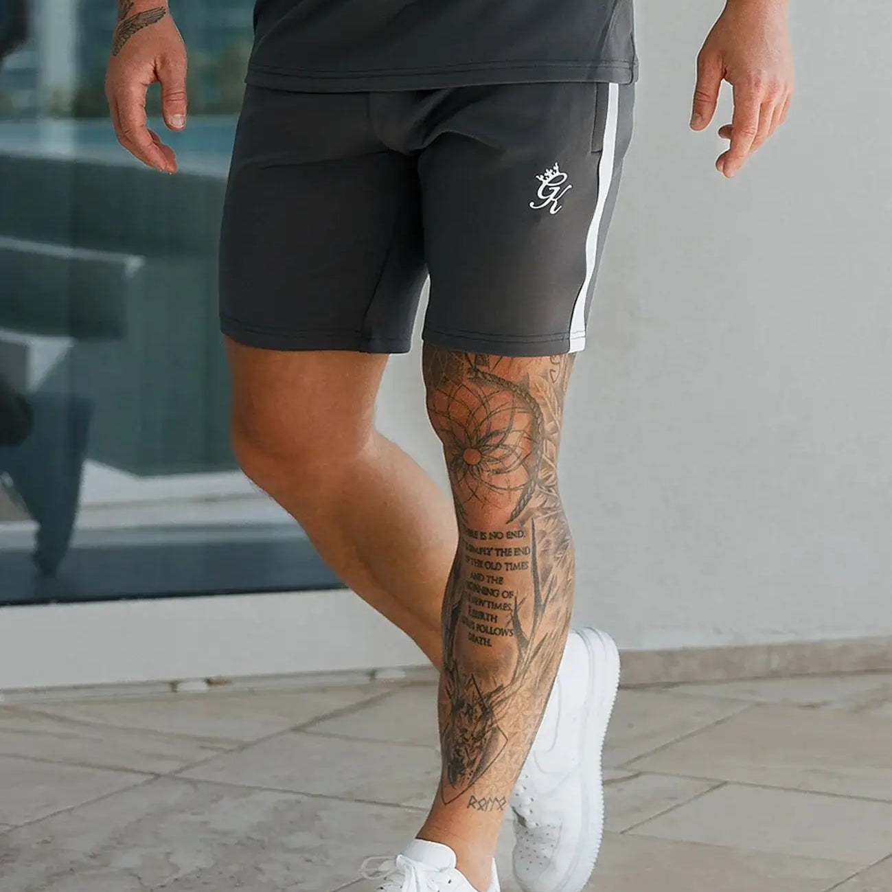 Gym King Core Plus Poly Short - Graphite