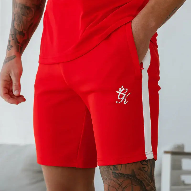 Gym King Core Plus Poly Short - Chilli Red