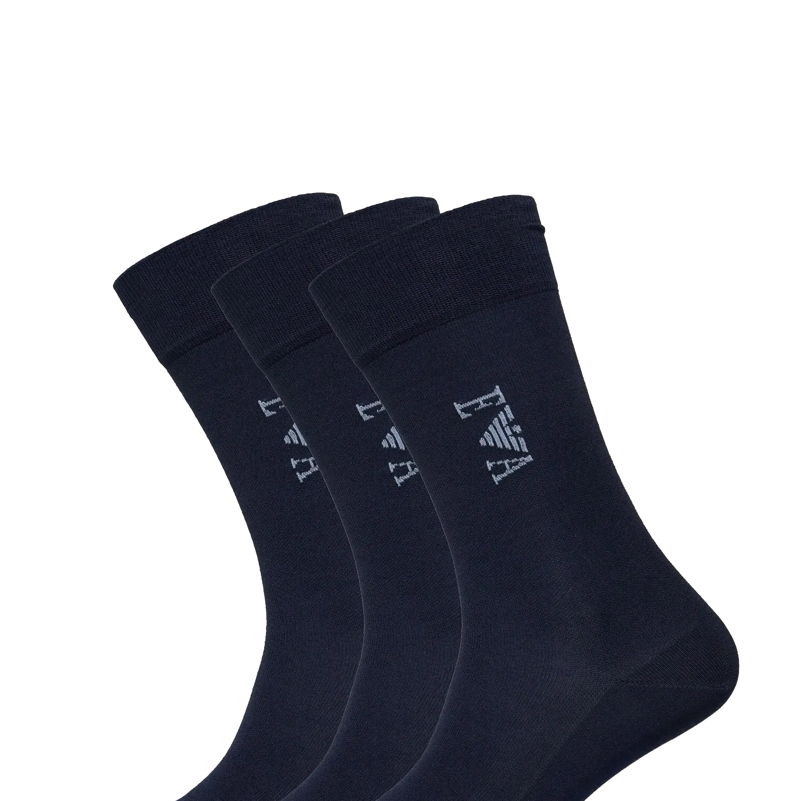Emporio Armani 3-Pack Cotton Blend Socks, Black & Blue