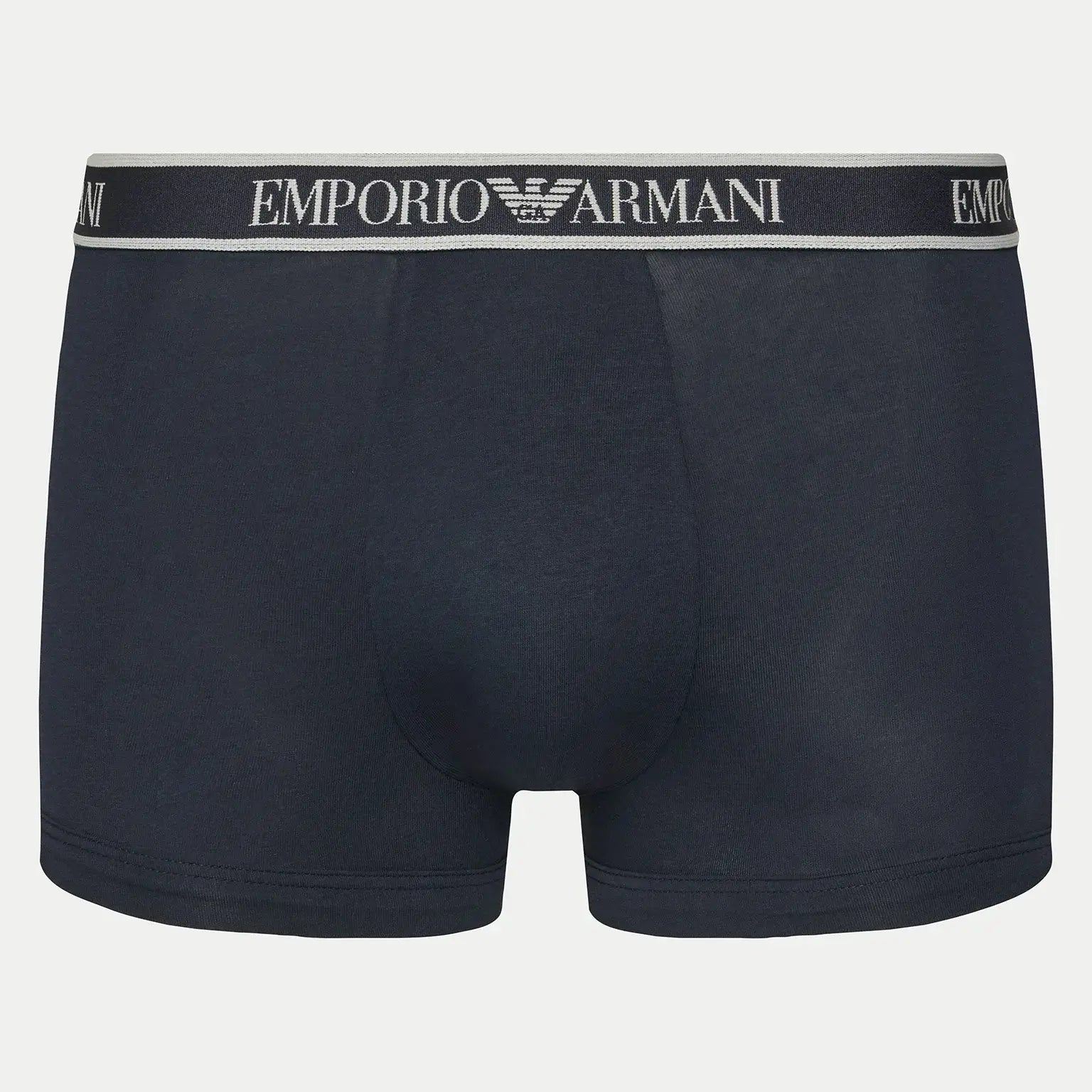 Emporio Armani 3 Pack Trunks Stretch Cotton - Dark Blue Multi