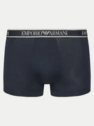 Emporio Armani 3 Pack Trunks Stretch Cotton - Dark Blue Multi