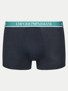 Emporio Armani 3 Pack Trunks Stretch Cotton - Dark Blue Multi