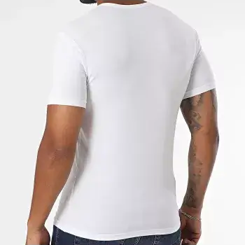 Emporio Armani 2 Pack Crew Neck Loungewear T-Shirt - White / Black