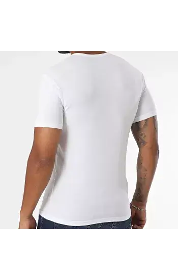 Emporio Armani 2 Pack Crew Neck Loungewear T-Shirt - White / Black