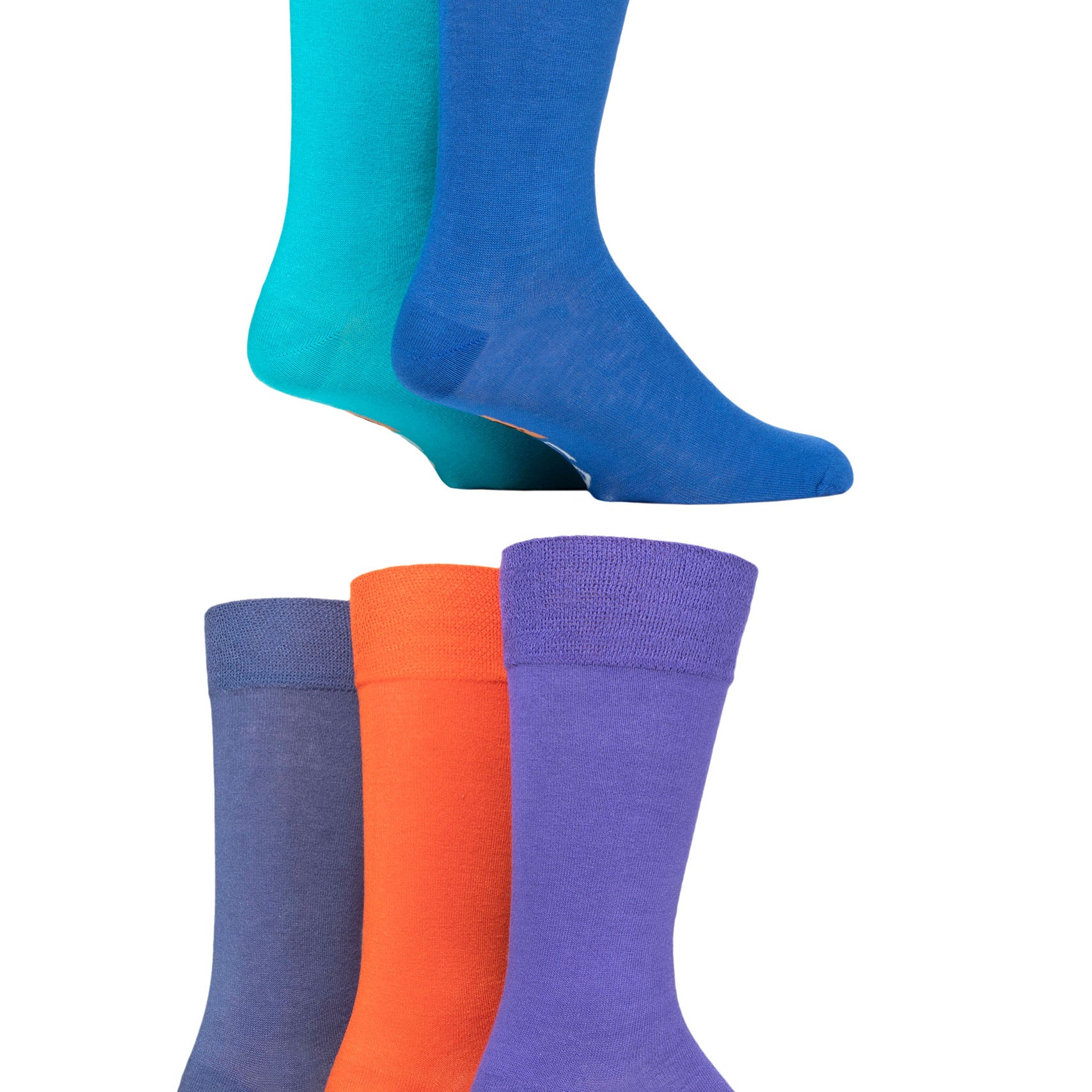 Farah 5 Pack Men's Bamboo Socks – Classic Plain, Hypoallergenic & Antibacterial