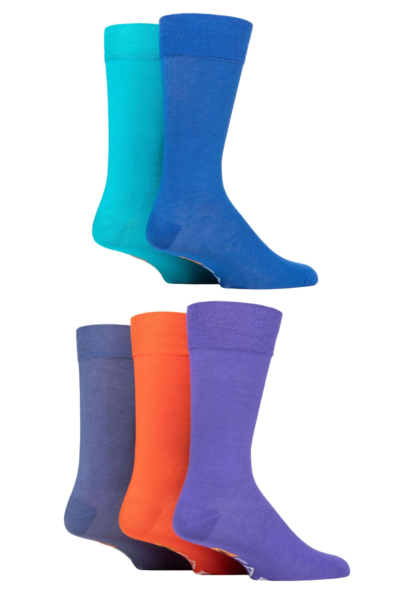 Farah 5 Pack Men's Bamboo Socks – Classic Plain, Hypoallergenic & Antibacterial