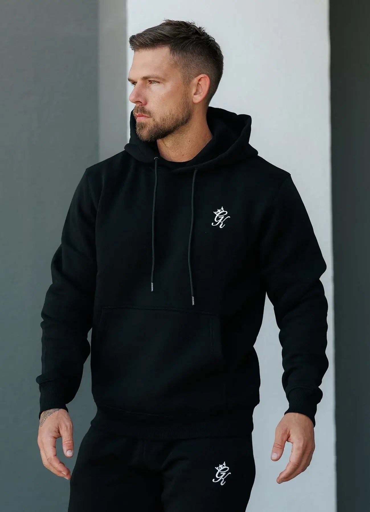 Gym King Fundamental Fleece Hoodie Black