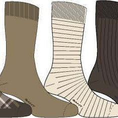 GANT Checked Socks 4-Pack Shadow Brown - Design Illustration