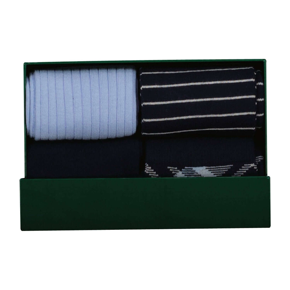 GANT Men's Checked Socks 4-Pack Gift Box - Evening Blue