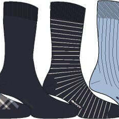 GANT Checked Socks 4-Pack Evening Blue - Design Illustration