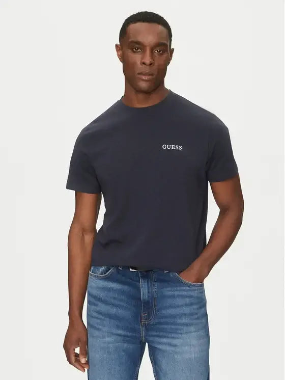 Guess Men’s 3-Pack T-Shirts – Smart Blue, 100% Organic Cotton