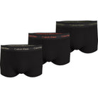 Calvin Klein 3 Pack Low Rise Trunks Cotton Stretch - Black-Eclyps