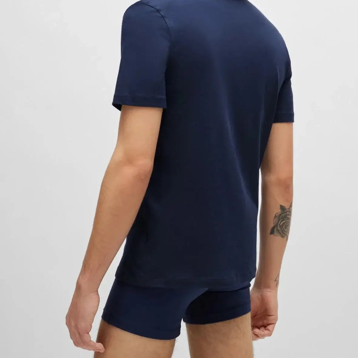 HUGO Triple Pack Crew Neck T Shirt - White / Blue / Navy - 100% Cotton