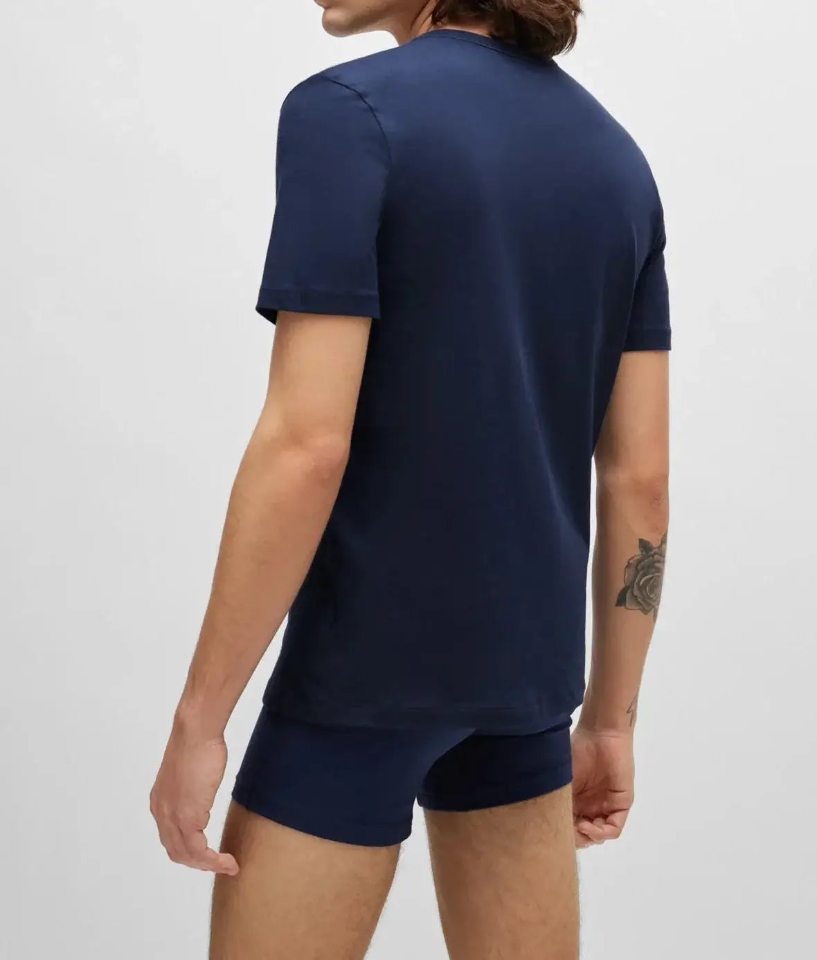 HUGO Triple Pack Crew Neck T Shirt - White / Blue / Navy - 100% Cotton