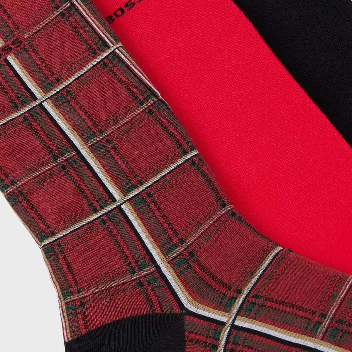 Boss 3 Pack Sock Gift Box - Black/Red