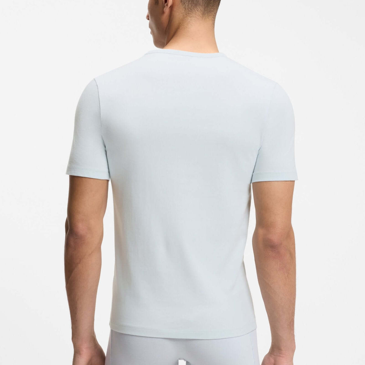 BOSS 50532468-979 Light Blue Cotton T-Shirt Back