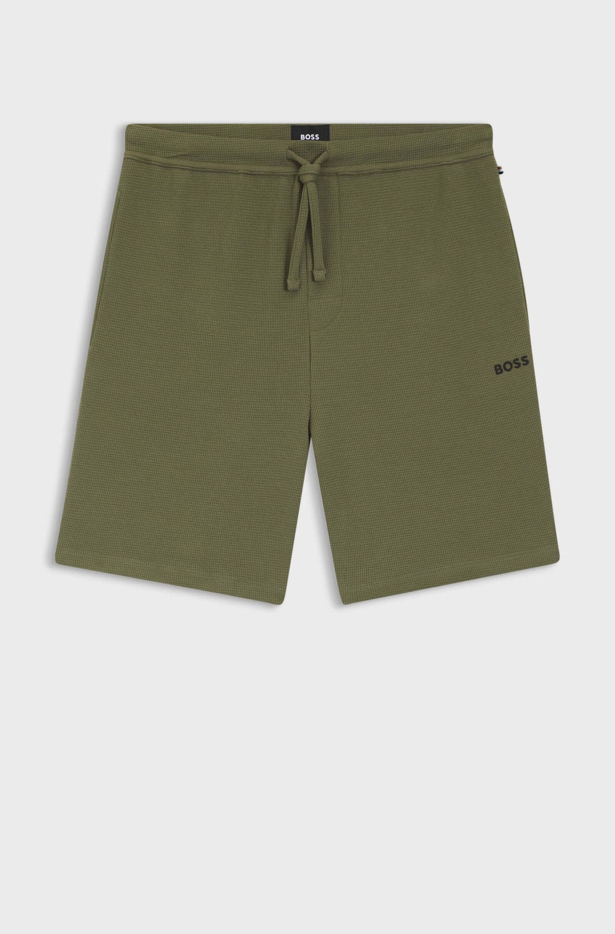 BOSS Mens Waffle Lounge Shorts Cotton Blend Pyjama Sleepwear Bottoms