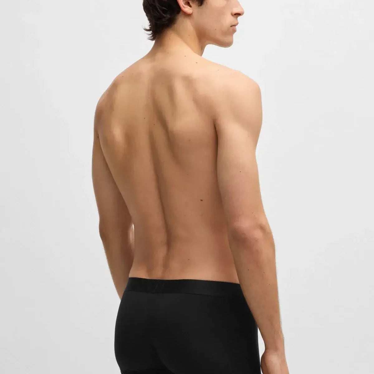 BOSS ONE Stretch-Cotton Trunks 3‑Pack – Regular Rise | Black Logo Waistbands