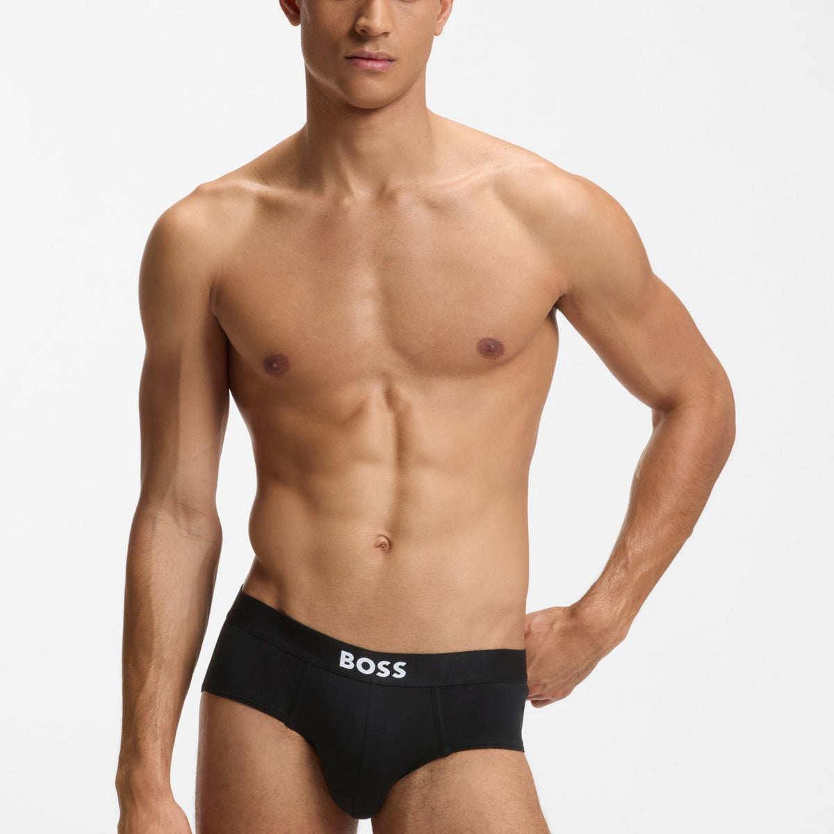 BOSS ONE 3 Pack Stretch Cotton Briefs