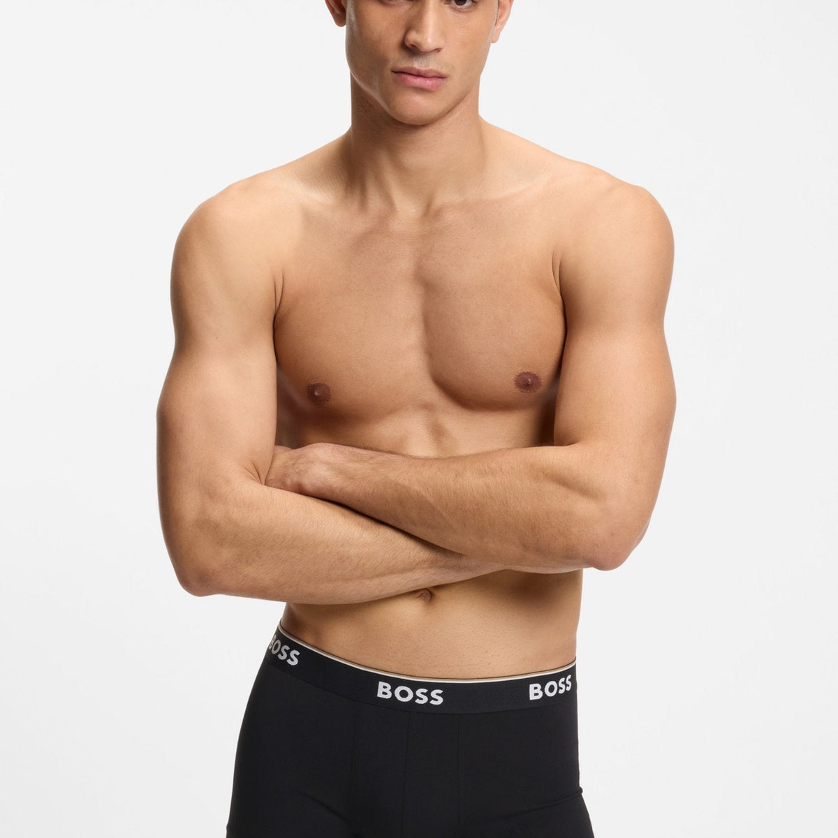 BOSS Power Design 3 Pack Stretch Cotton Trunks - Black / Grey Multi