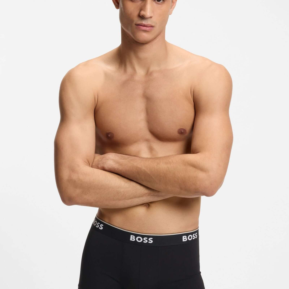 BOSS Power Design 3 Pack Stretch Cotton Trunks - Black / Grey Multi
